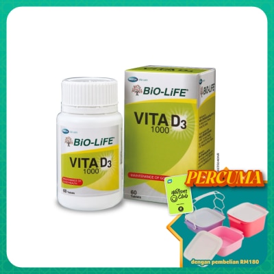 BIO-LIFE - Vita D3 1000 Tablets 60's