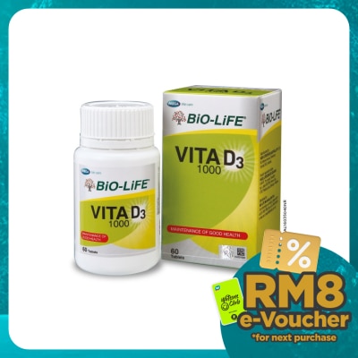 BIO-LIFE Vita D3 1000 Tablets 60's
