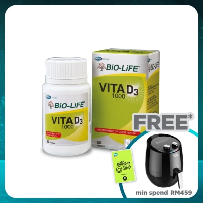 BIO-LIFE Vita D3 1000 Tablets 60's