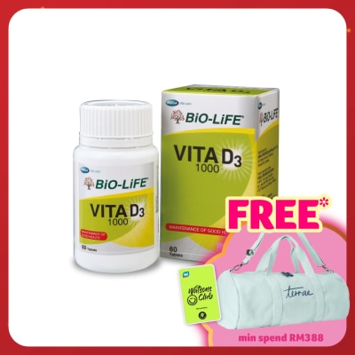 BIO-LIFE Vita D3 1000 Tablets 60's