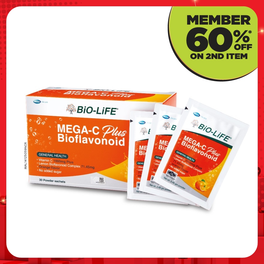 Mega-C Plus Bioflavonoid 30's