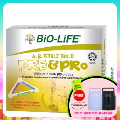 BIO-LIFE - A.B. Adult Gold Prebiotic & Probiotics 2.5g x 10's