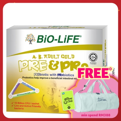 BIO-LIFE A.B. Adult Gold Prebiotic & Probiotics 2.5g x 10's
