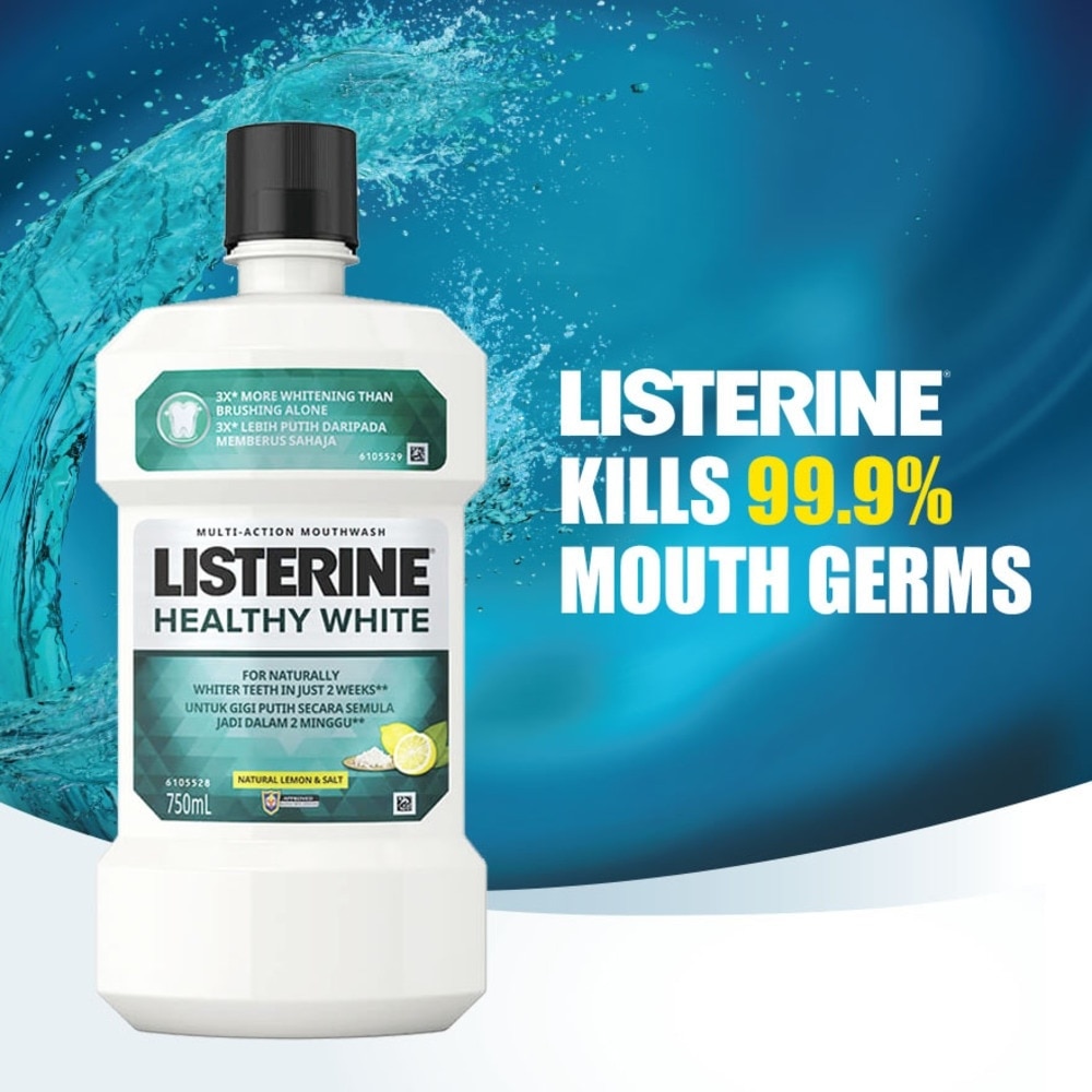 Listerine Healthy White 750ml