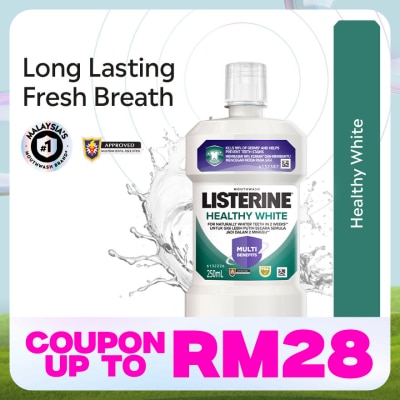 LISTERINE Healthy White Mouthwash 250ml