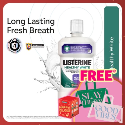LISTERINE Healthy White Mouthwash 250ml