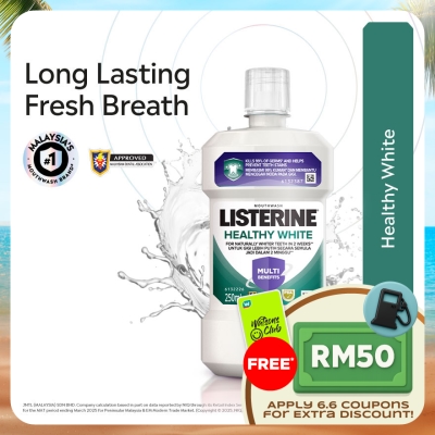 LISTERINE - Healthy White Mouthwash 250ml