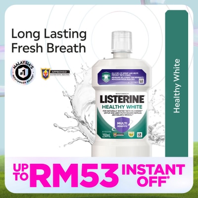 LISTERINE Healthy White Mouthwash 250ml