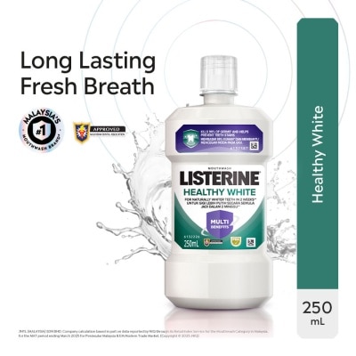 LISTERINE Healthy White Mouthwash 250ml