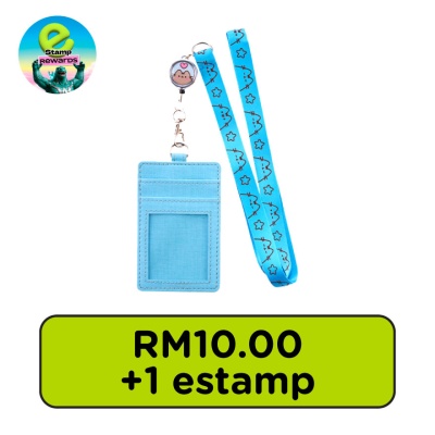 ESTAMP - Lanyard Cardholder Blue