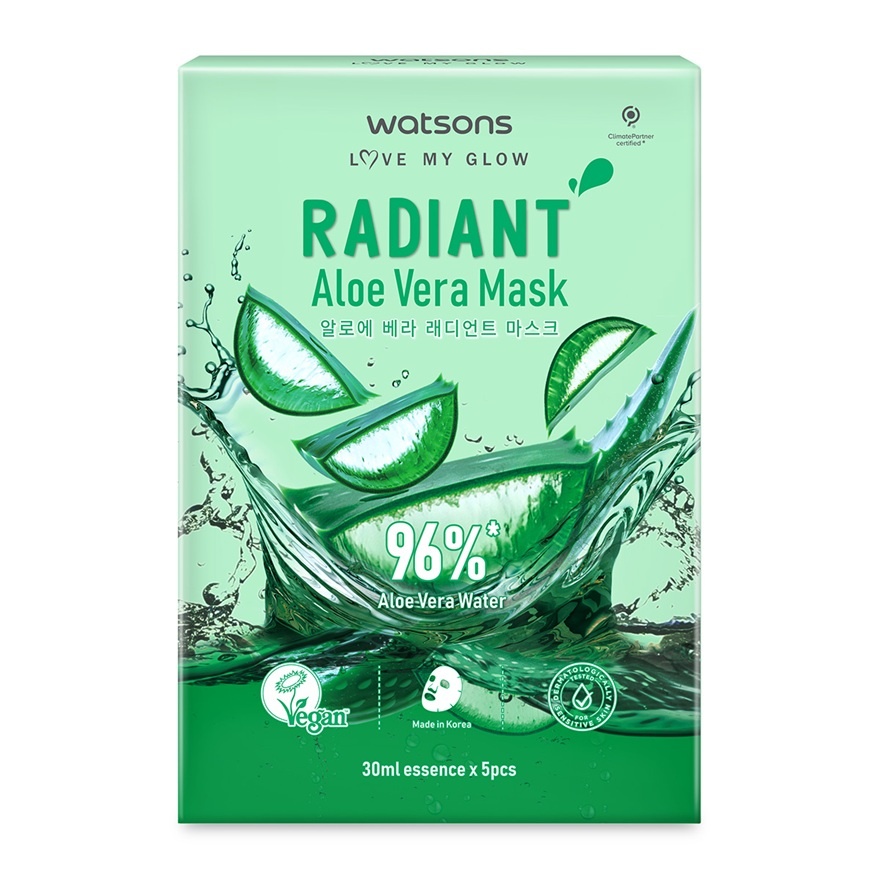 WATSONS, Radiant Aloe Vera Mask 5s | Watsons Malaysia