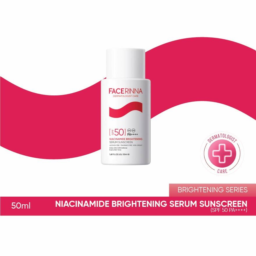 Facerinna Niacinamide Brightening Serum Sunscreen SPF 50 PA++++ 50ml