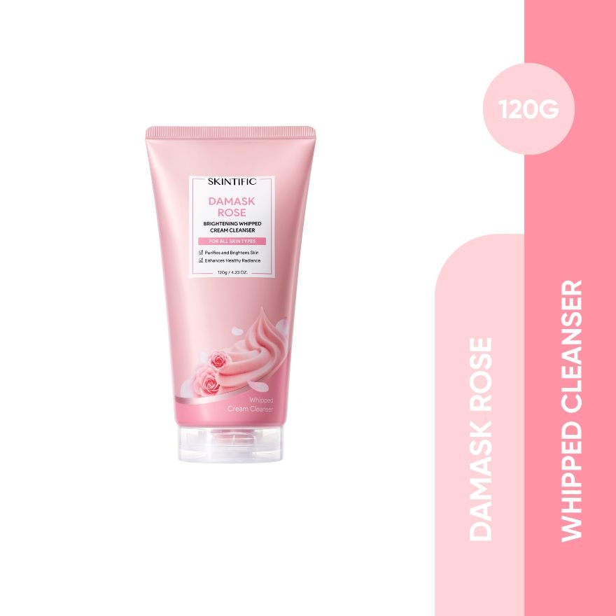 Skintific Damask Rose Brightening Whipped Cream Cleanser 120g