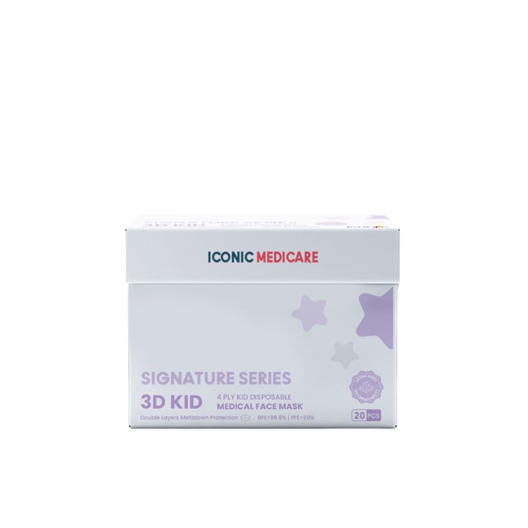 3D Kid Signature White Face Mask 20s' image