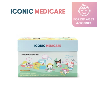 ICONIC - [Kid - Premium+] 4-Ply Sanrio Characters Ready To Travel Medical Face Mask (30pcs)