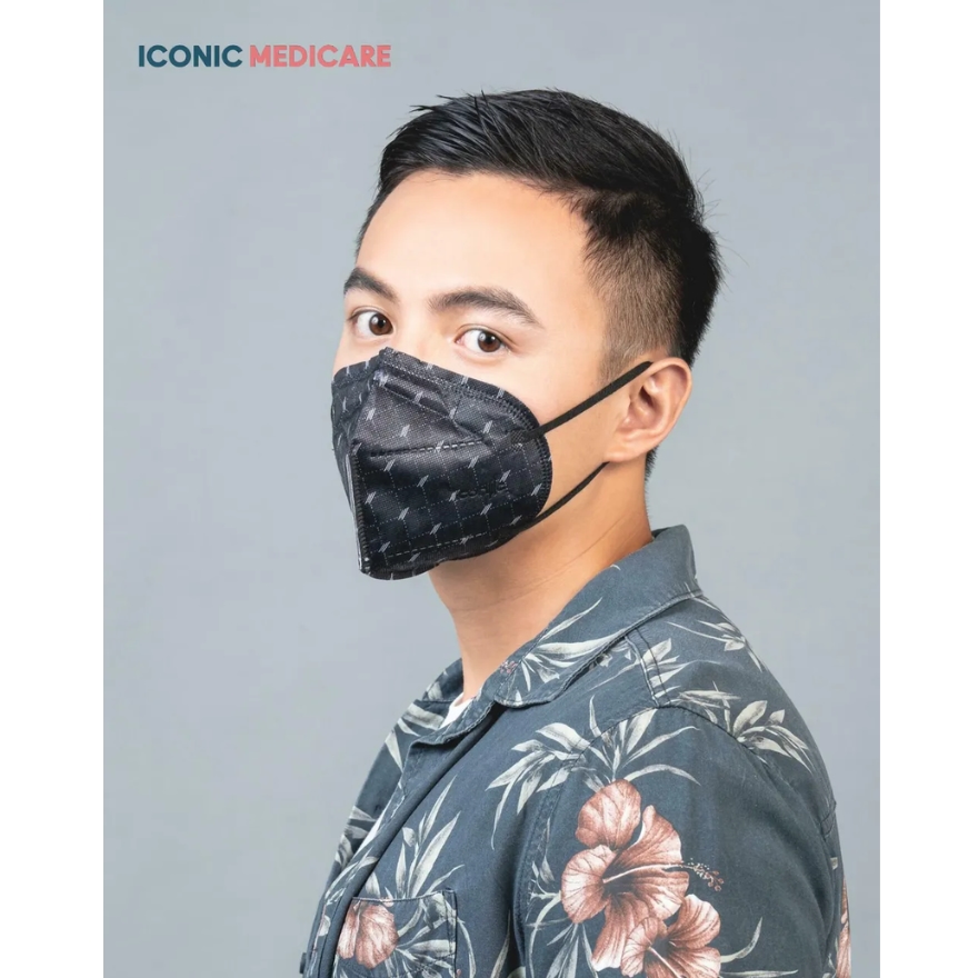 KN99 Medical Face Mask (10pcs) - Black Monogram image