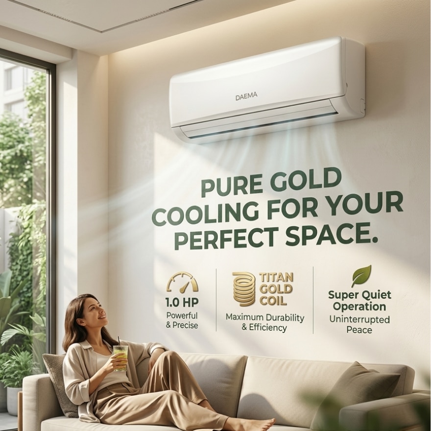 DAEMA 1.0HP Wall Mounted Air Conditioner DSC-1032T