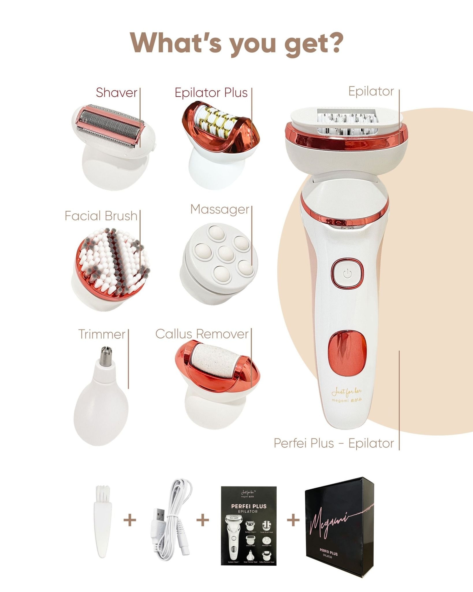 Megami® Perfei Plus All in One Epilator
