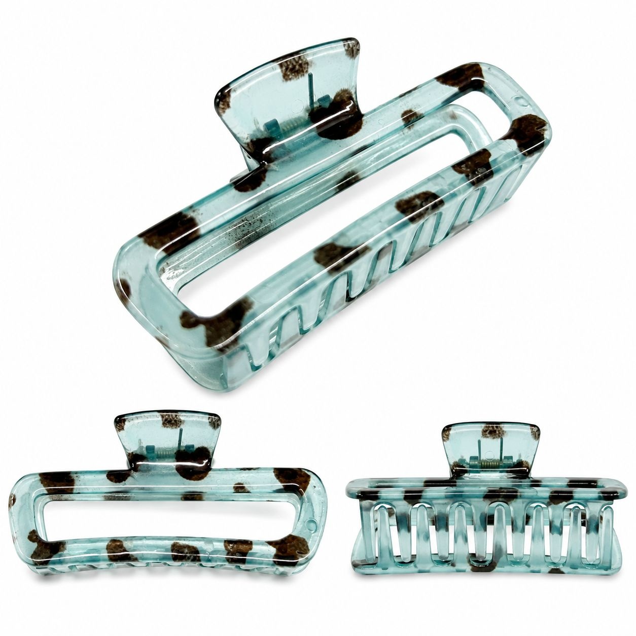 AJC-0404 TORTOISESHELL SQUARE SLIM 8.5CM