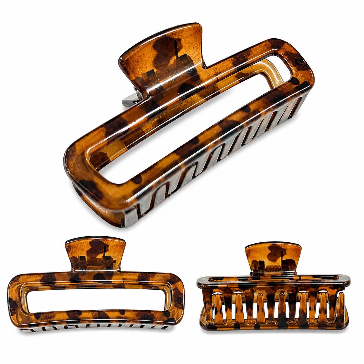 AJC-0404 TORTOISESHELL SQUARE SLIM 8.5CM