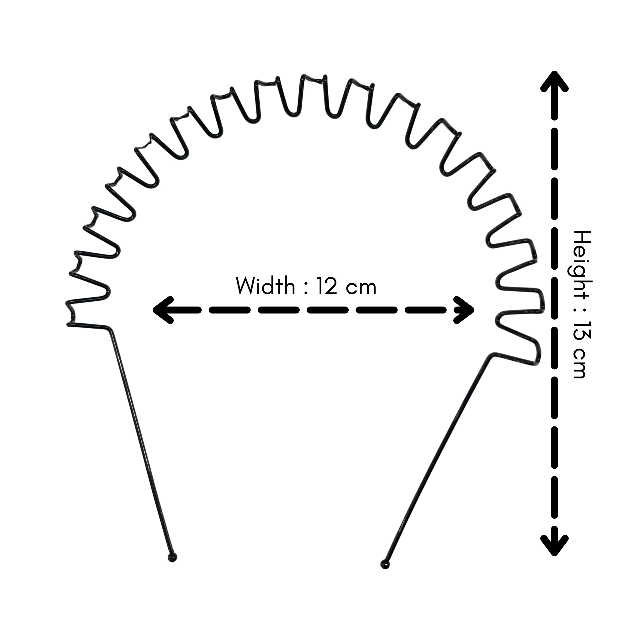 #0259 BLACK WIRE HAIRBAND