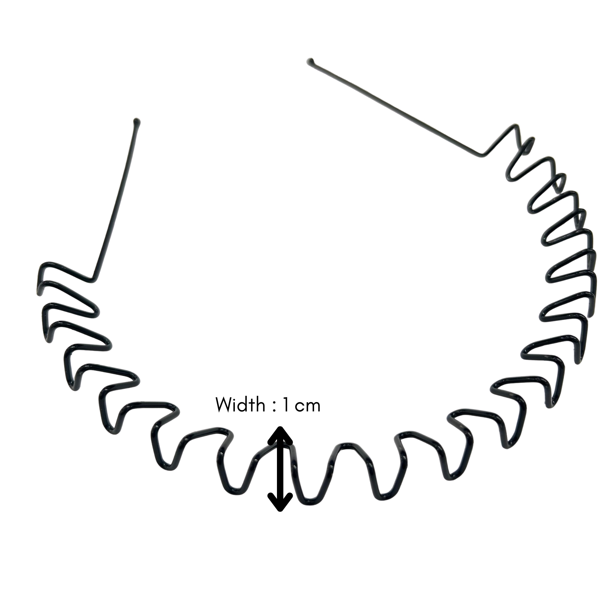 #0259 BLACK WIRE HAIRBAND
