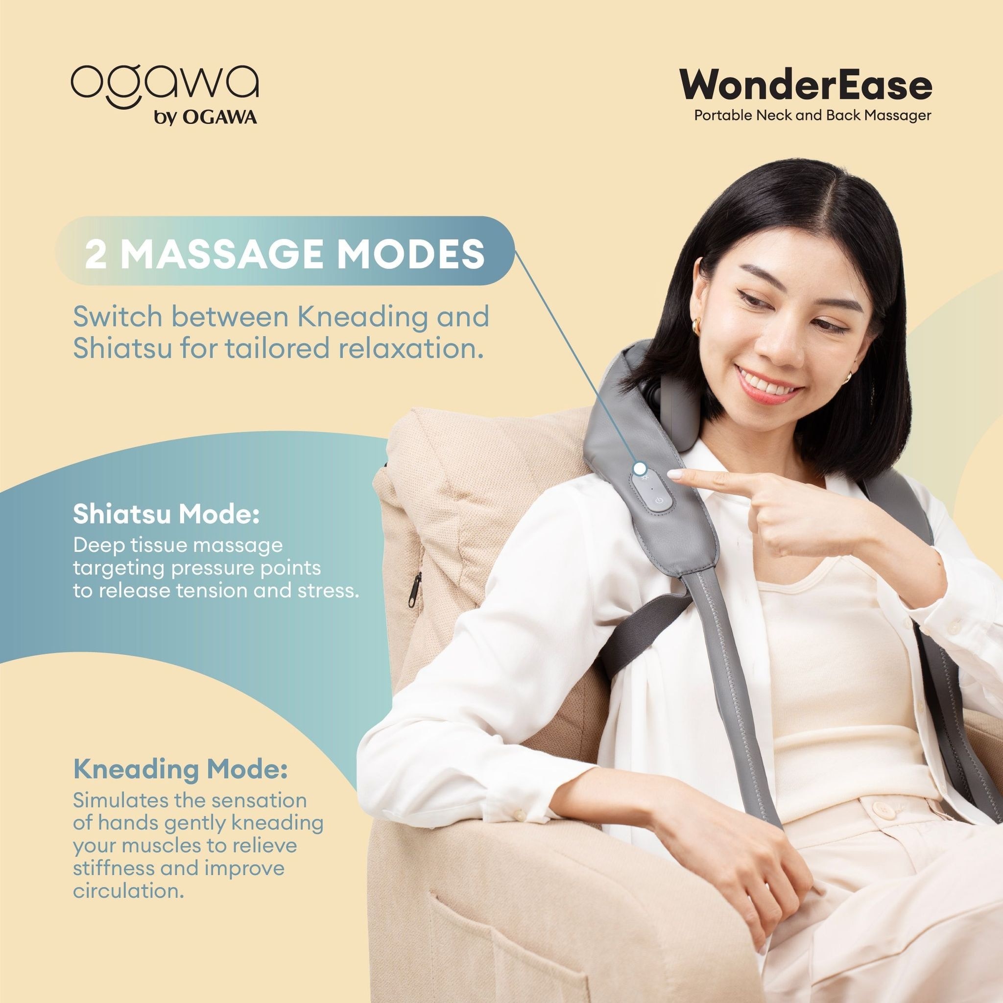 Ogawa by Ogawa WonderEase Portable Neck & Back Massager