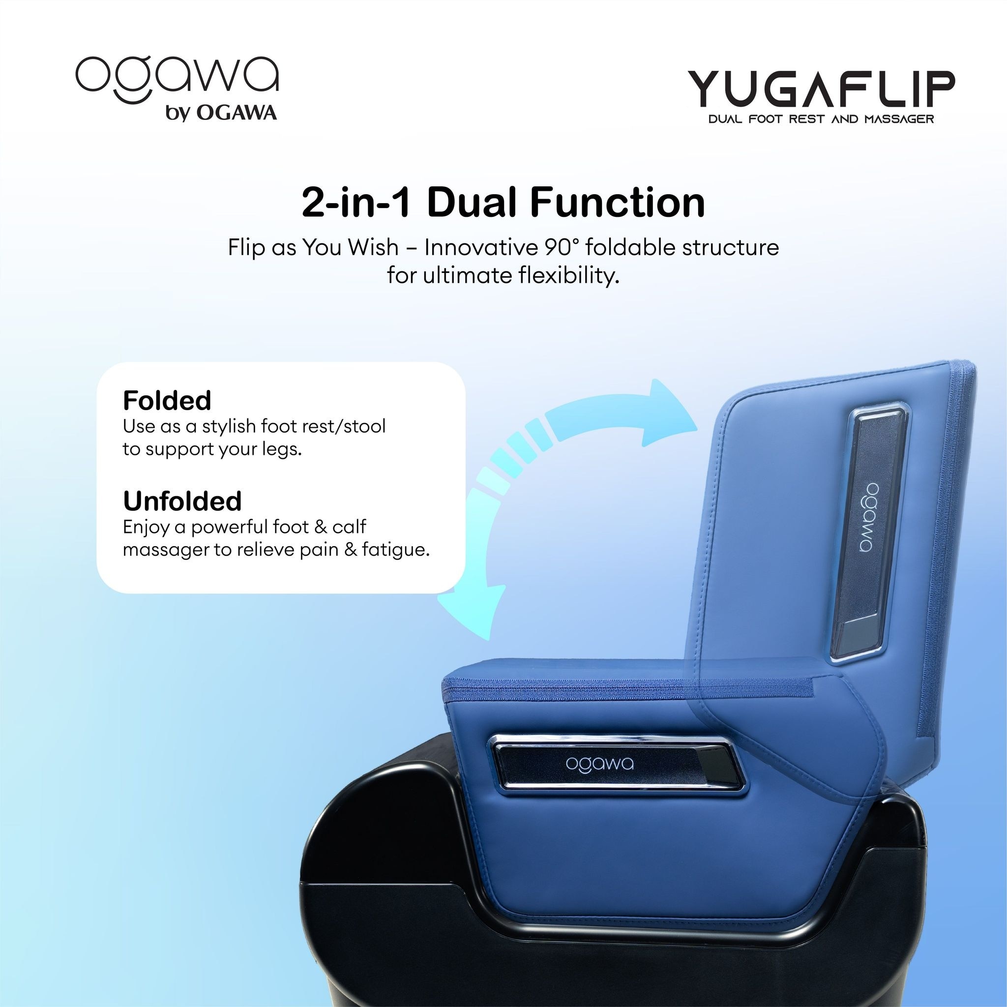 Ogawa by OGAWA YugaFlip Dual Foot Rest & Massager