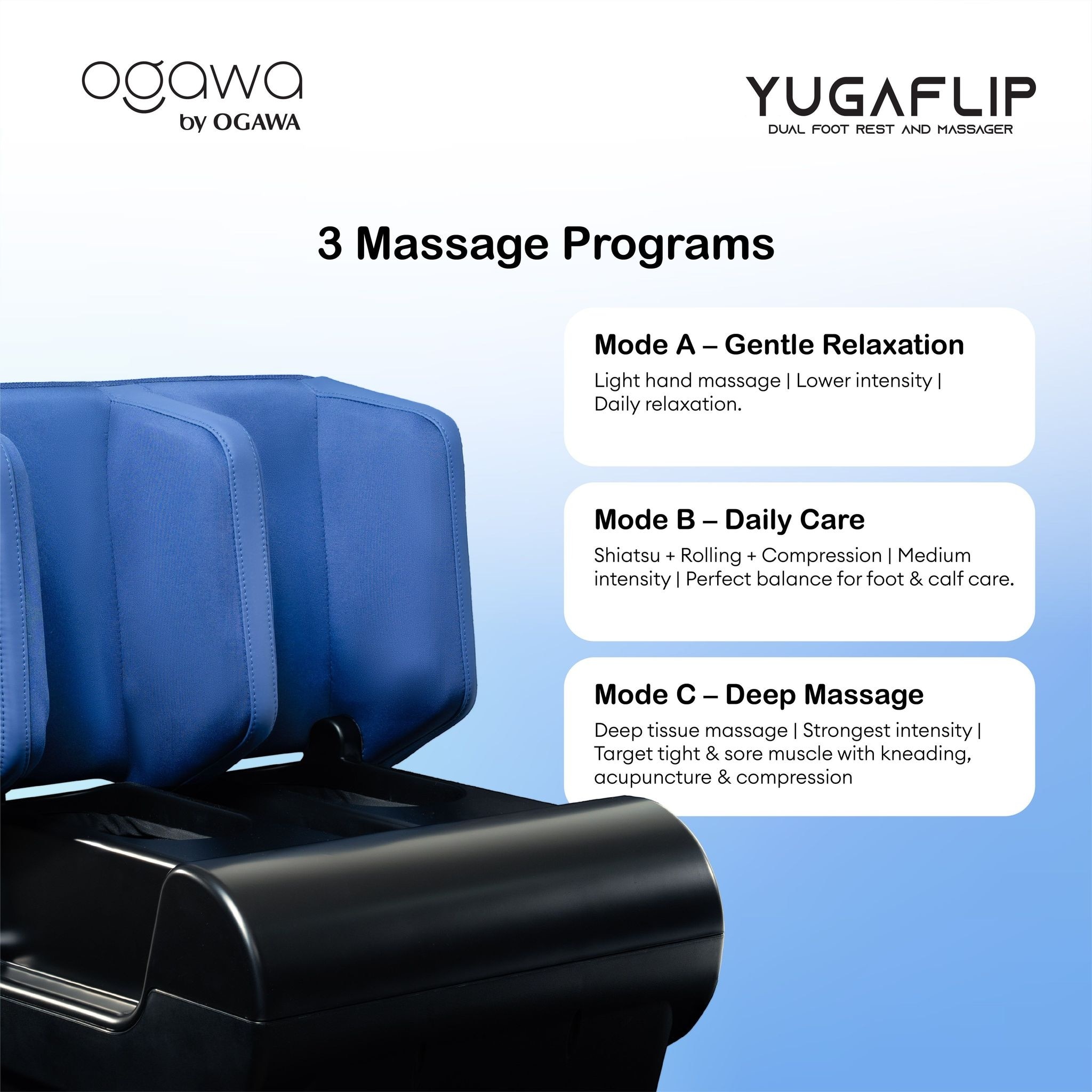 Ogawa by OGAWA YugaFlip Dual Foot Rest & Massager