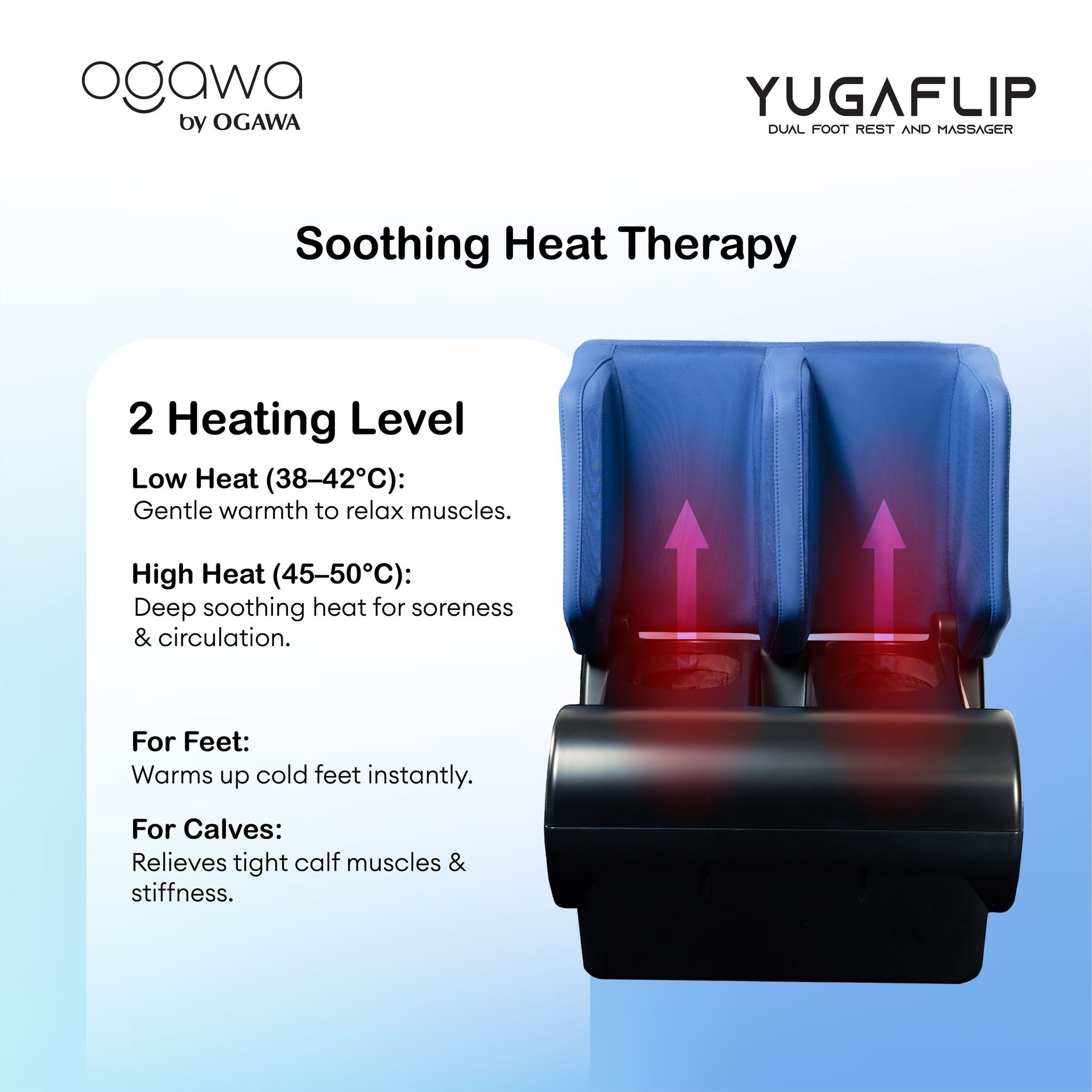 Ogawa by OGAWA YugaFlip Dual Foot Rest & Massager