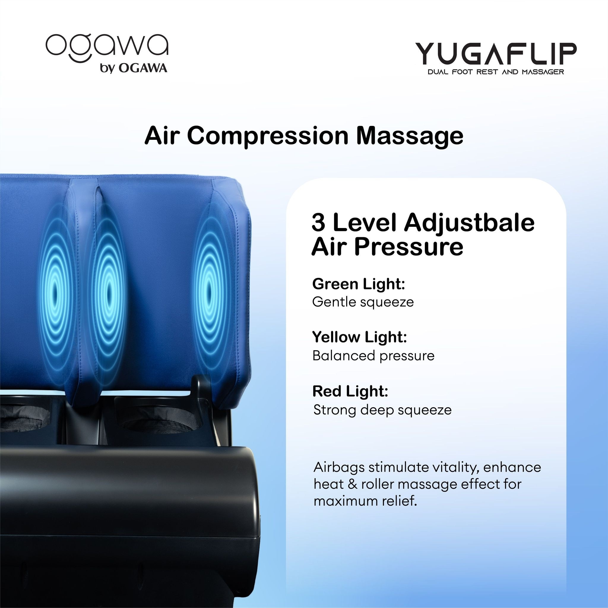 Ogawa by OGAWA YugaFlip Dual Foot Rest & Massager