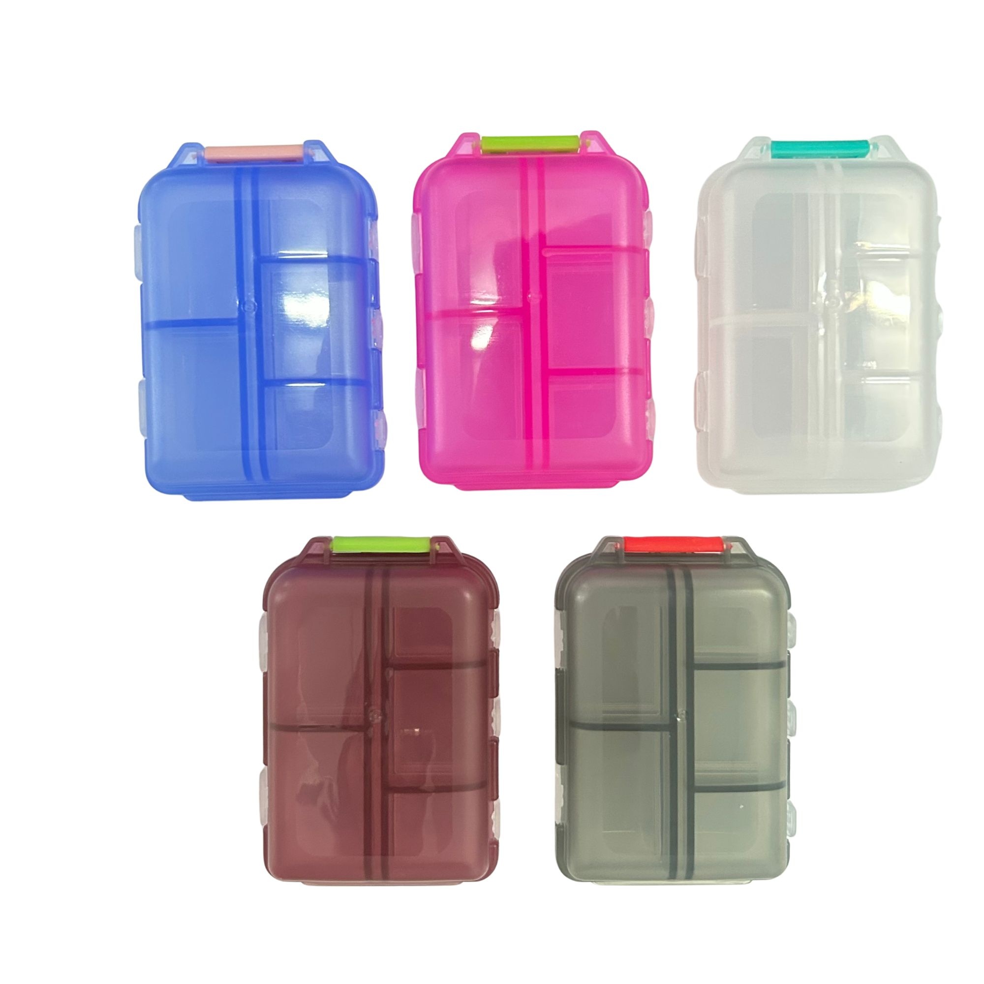 TR-0287 DOUBLE-SIDE PORTABLE PILL BOX ORGANIZER POCKET SIZE 9CM