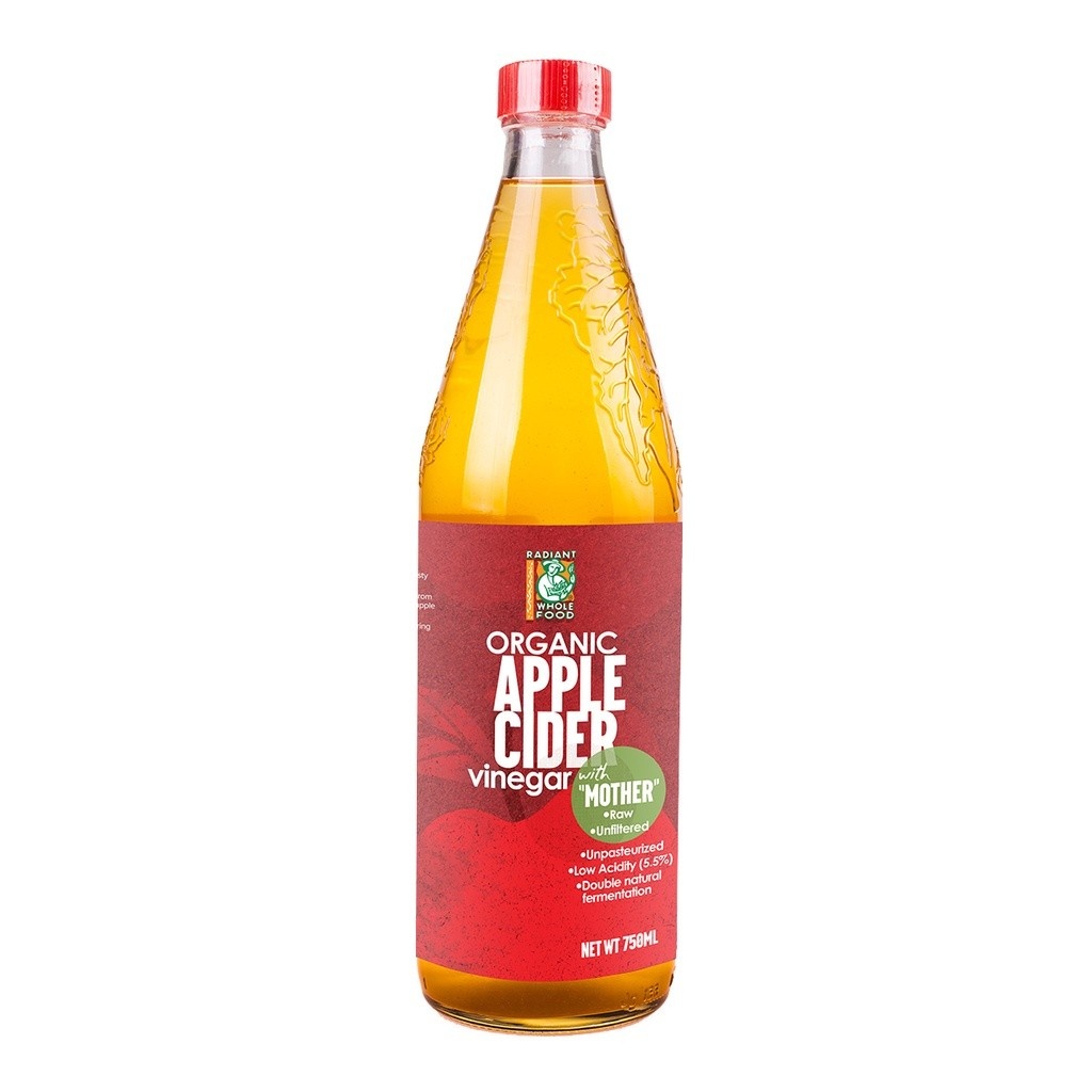 Radiant Organic Apple Cider Vinegar (750ml)