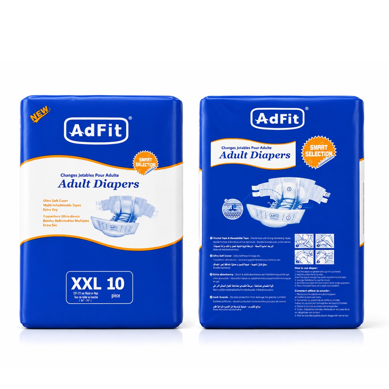 Adfit Adult Diapers Tape - M size ( 78cm - 110cm ) image