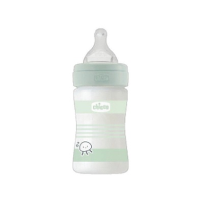 CHICCO Chicco Well Being PP Glass Feeding Bottle Unisex Green (150ml) image