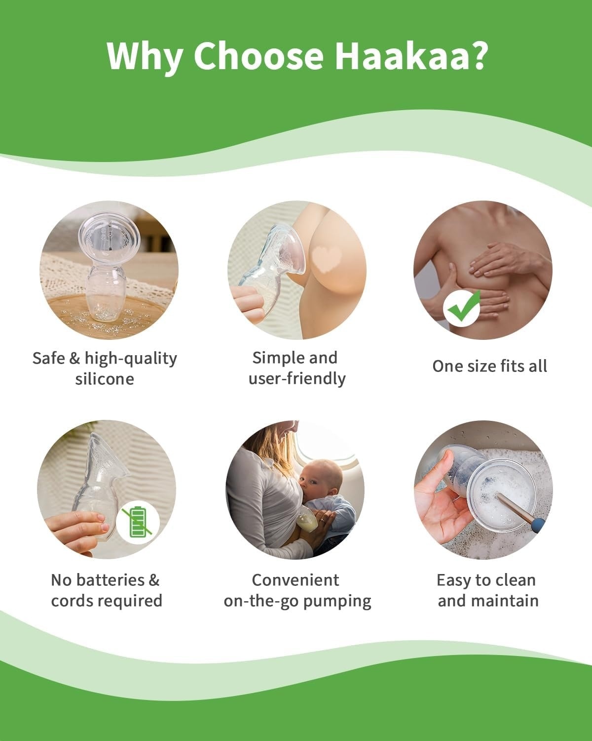 Haakaa Gen 1 Silicone Breast Pump 100ml ( Non-Suction Base )