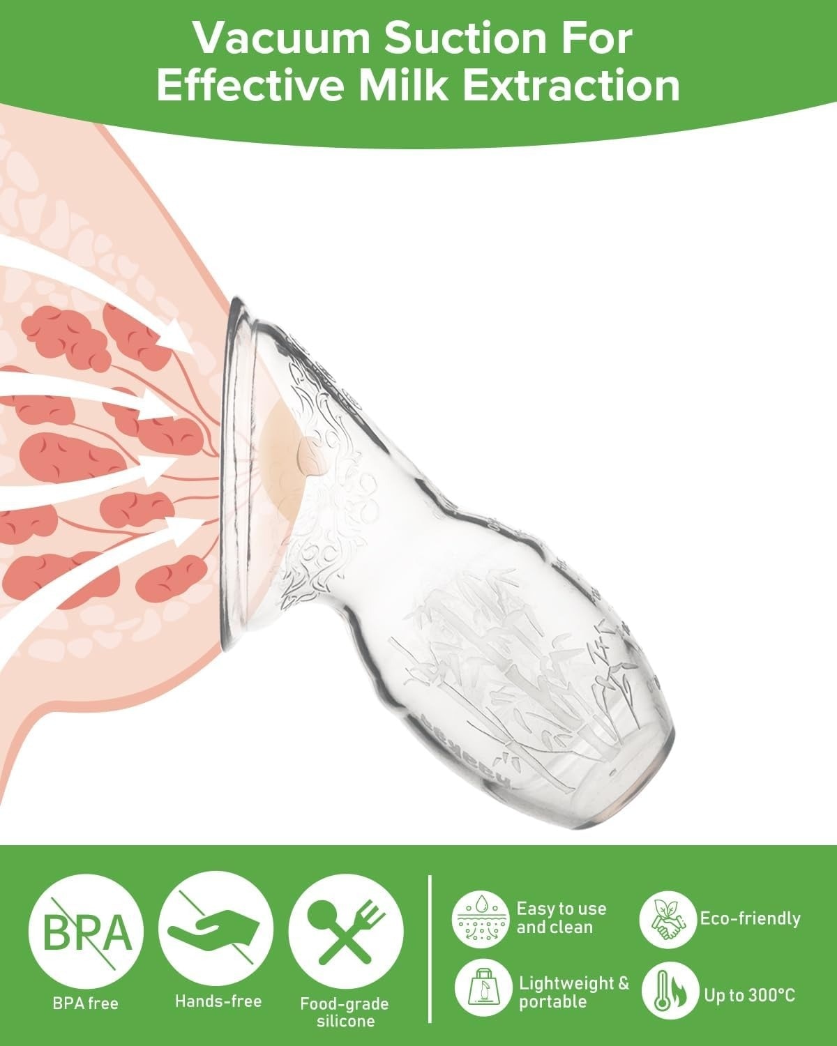 Haakaa Gen 1 Silicone Breast Pump 100ml ( Non-Suction Base )