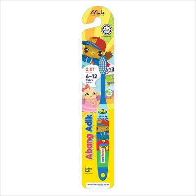 FAFC Abang Adik Didi & Friends Shrink Sleeve Kids Toothbrush 6 -12 Years (1pc)