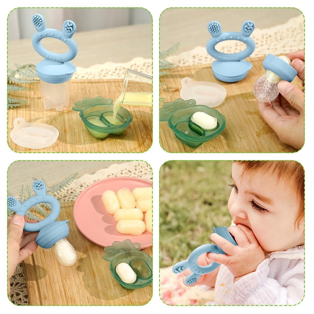 Fresh Food Feeder Teether - Freeze-N-Feed Mini Combo - Blush