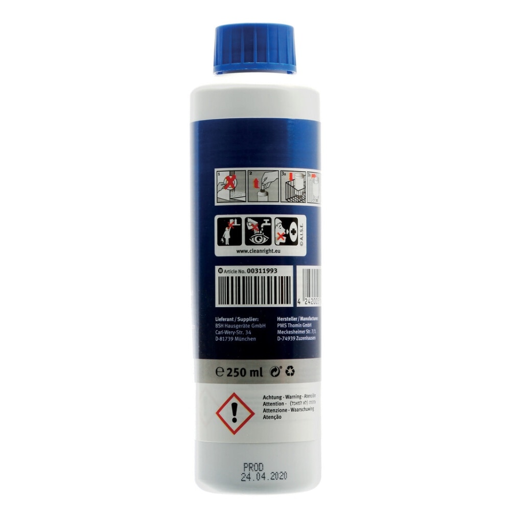 BOSCH, Bosch Dishwasher Care Removes Grease and Limescale 250ml ...