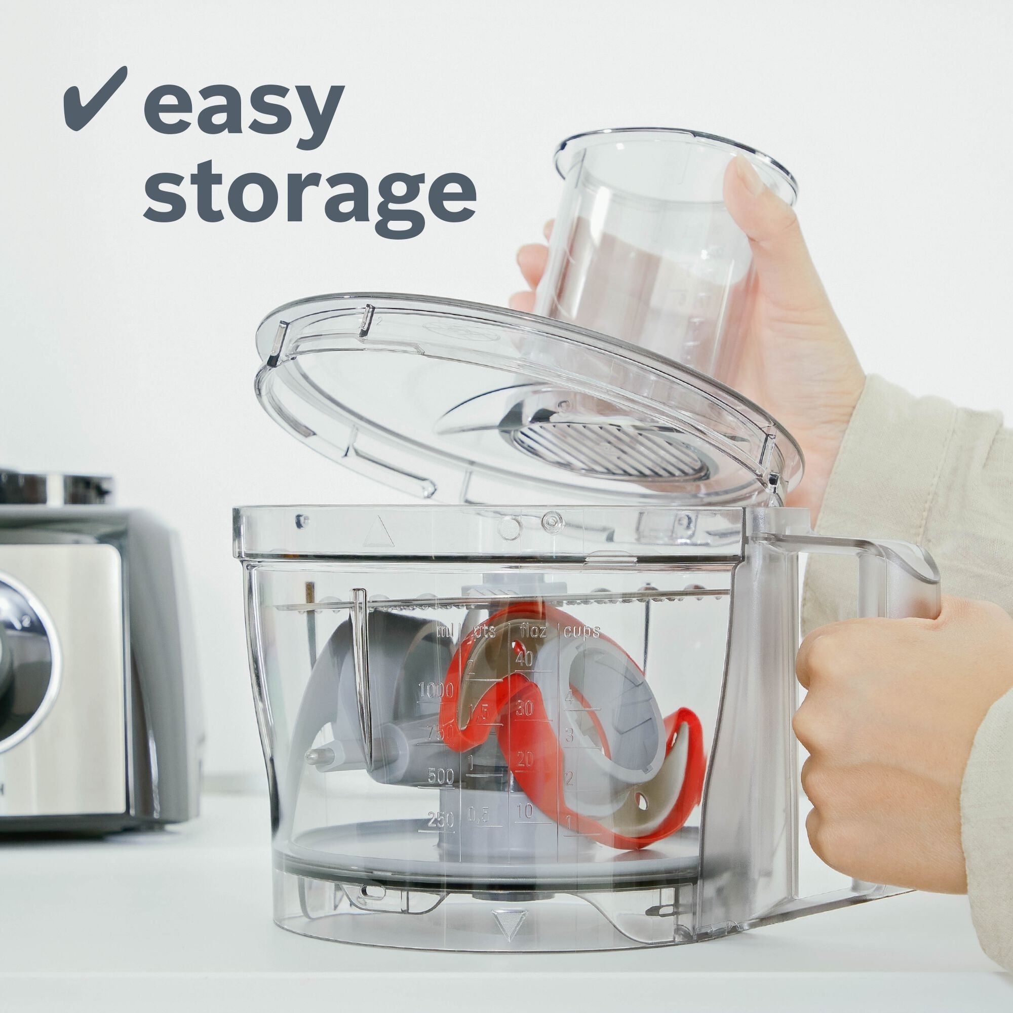 Bosch MultiTalent 3, 2.3L 800W Food Processor, Black/Brushed S.Steel - MCM3501MGB