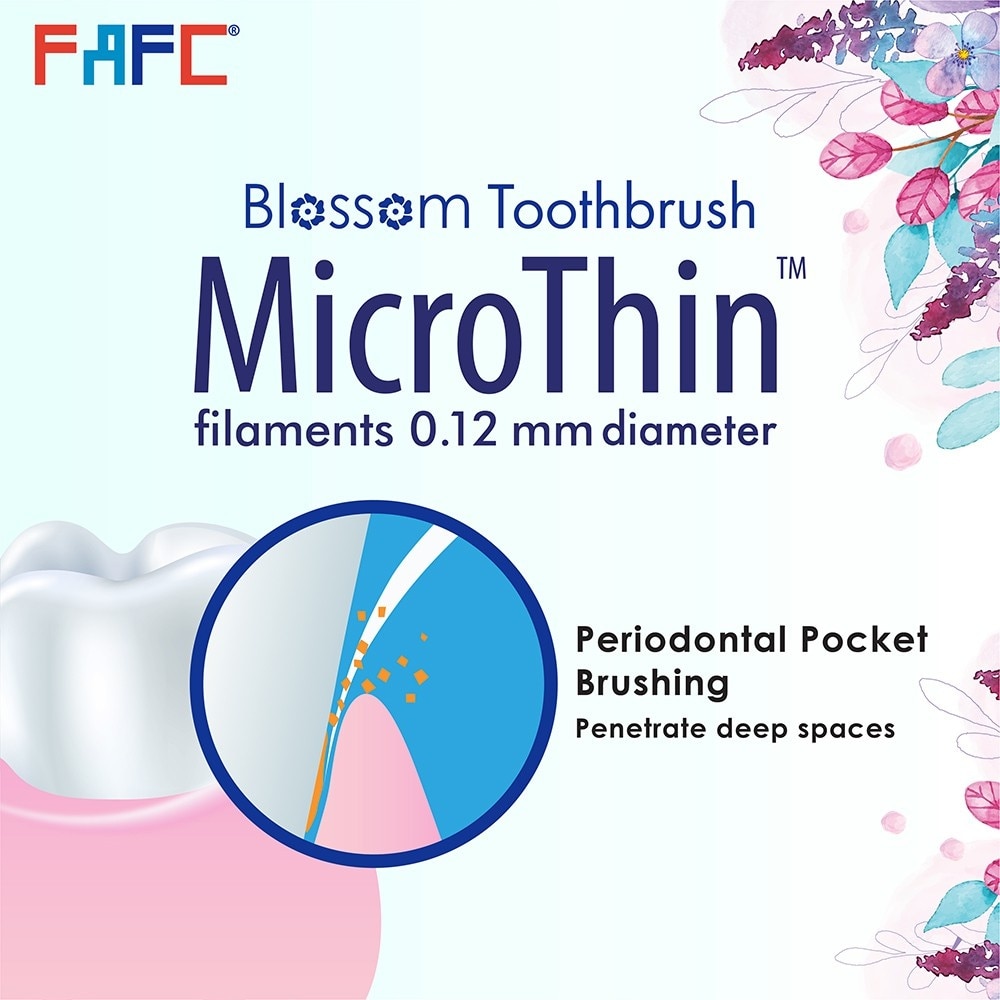 FAFC Blossom Adult Toothbrush (3 Pcs) Limited Edition Random Color