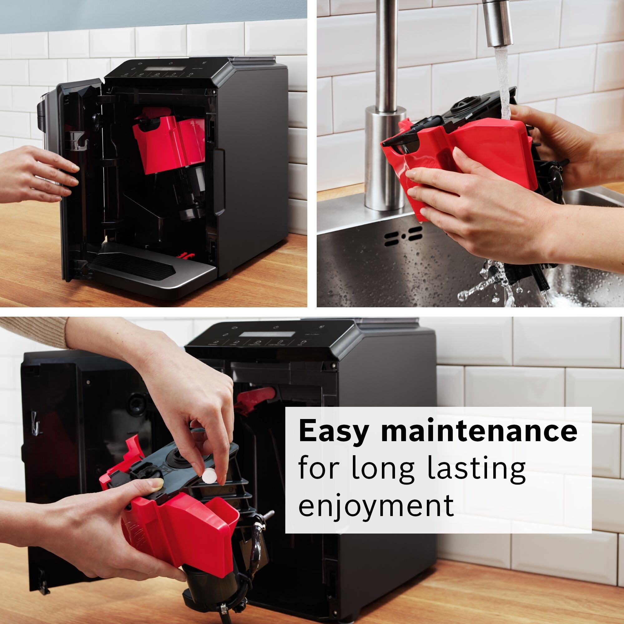 Bosch Series 2 Fully Automatic Coffee Machine VeroCafe Diamond Titanium Metallic - TIE20504