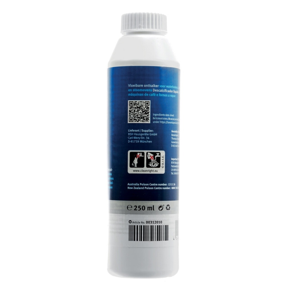 Bosch Liquid Descaler for Coffee Machines & Steam Ovens - 312010