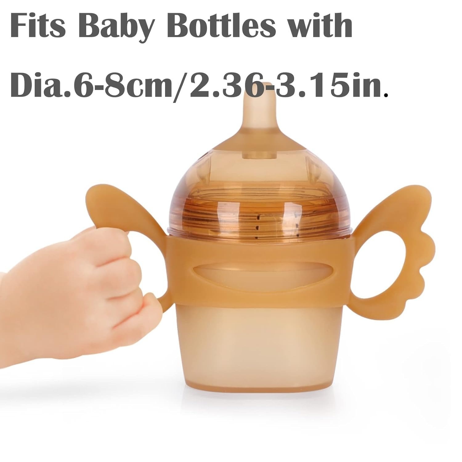 Haakaa Angel Wings  Handle for Gen 3 Glass Bottle 90ml & 160ml - Peach