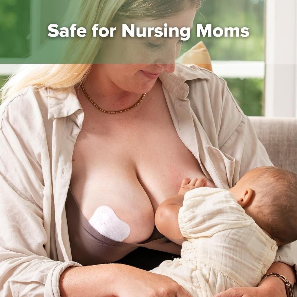 Haakaa 8pcs Hydrogel Breast Pads with Lanolin, Instant Cooling Pain Relief for Sore or Crack Nipples