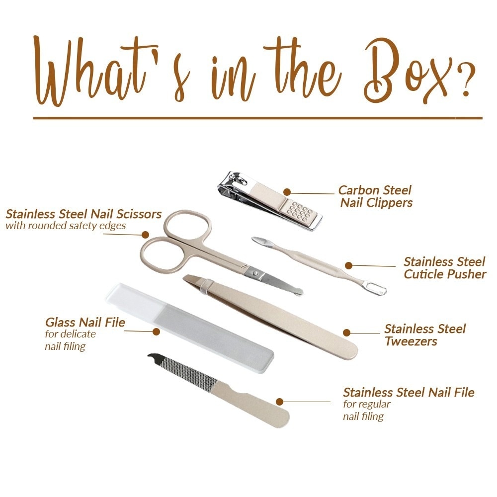 Haakaa premium 7 in 1 Pear-fect Manicure Kit Set - Lemon Yellow