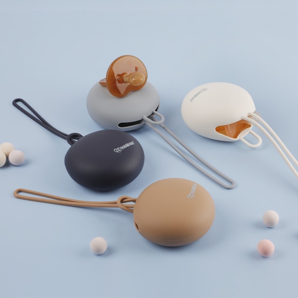 Haakaa Silicone Dummy Holder Case - Cream