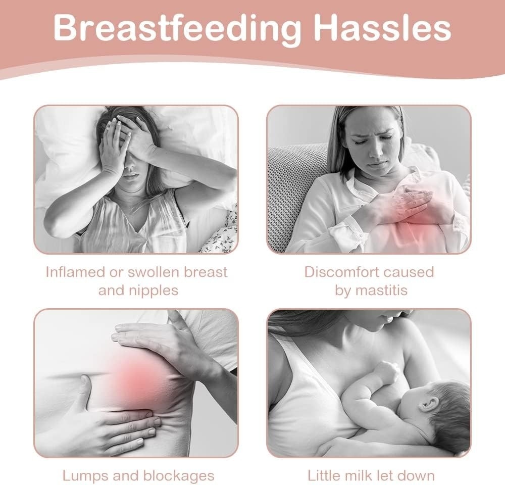 Haakaa Hot & Cold Reusable Breast Compression Pads - Blush