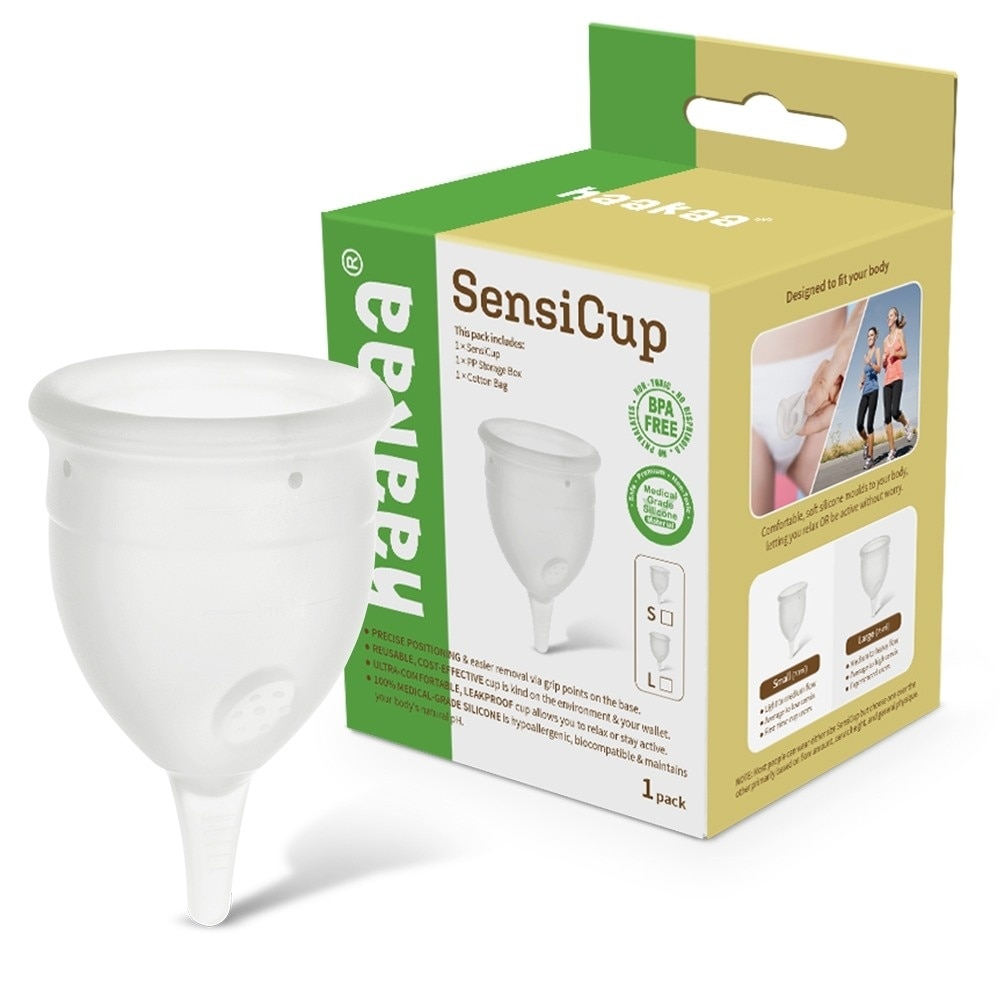 Haakaa Menstrual Cup FDA Approved Period Cup SensiCup - Frosted 20ML